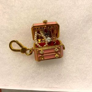 Rare Vintage Juicy Couture Pink Jewelry Box Gold Charm
